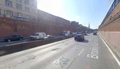 portion of BQE and other NYC streets that will be subject to paving
