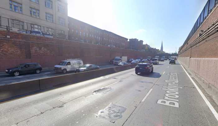 portion of BQE and other NYC streets that will be subject to paving