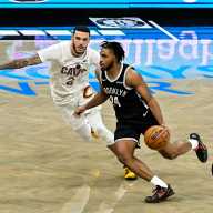 Nets' fourth-quarter surge falls short, drop home opener to Cavaliers 10 Cam Thomas Nets Cavaliers home opener
