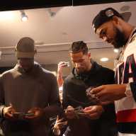 Knicks stars celebrate launch of 2025-26 Topps basketball cards 5 OG Anunoby Josh Hart Karl-Anthony Towns Topps Knicks