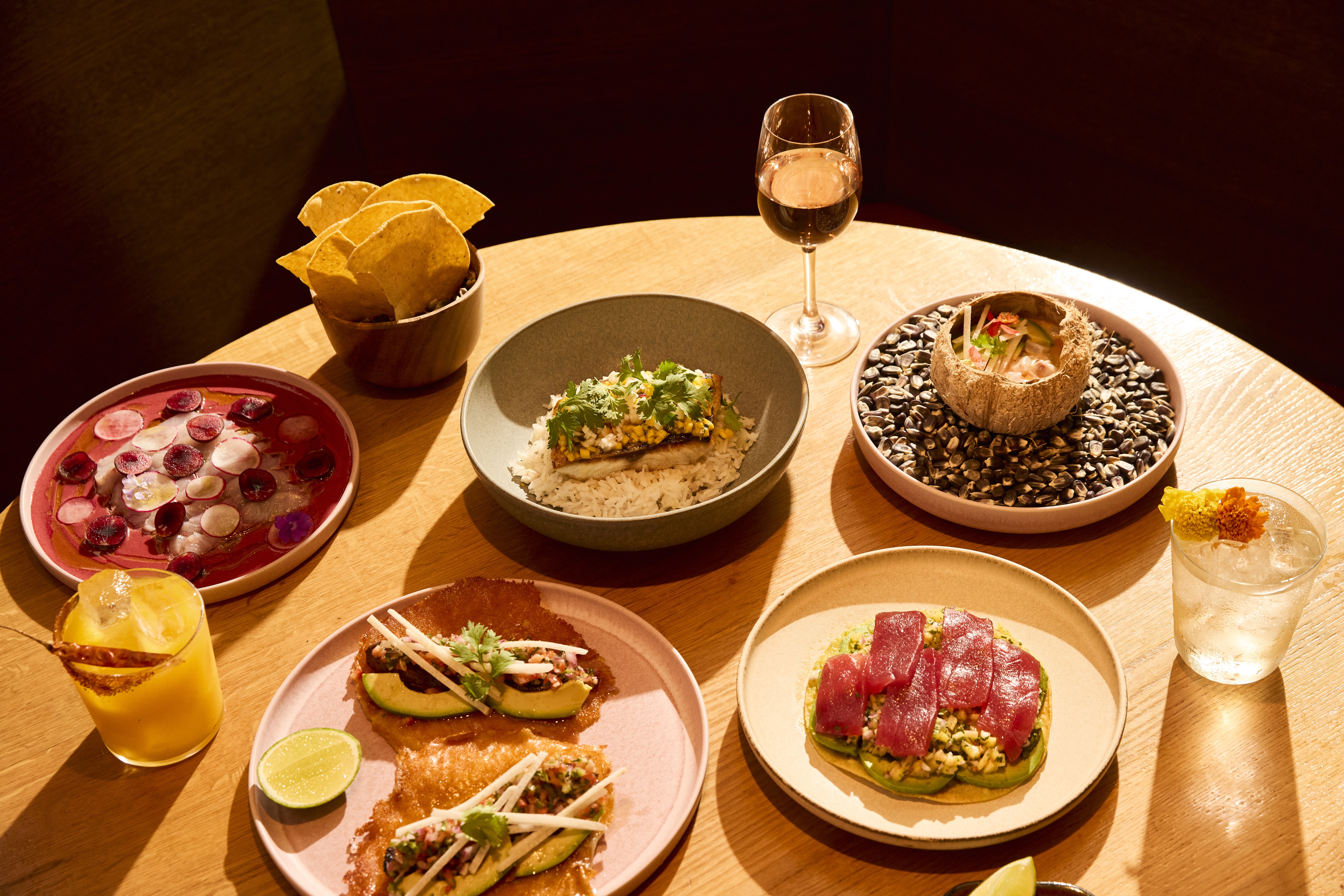 Chef Maycoll talks the opening of his first restaurant in New York City, Cuna 3 An array of Cuna's food offerings.