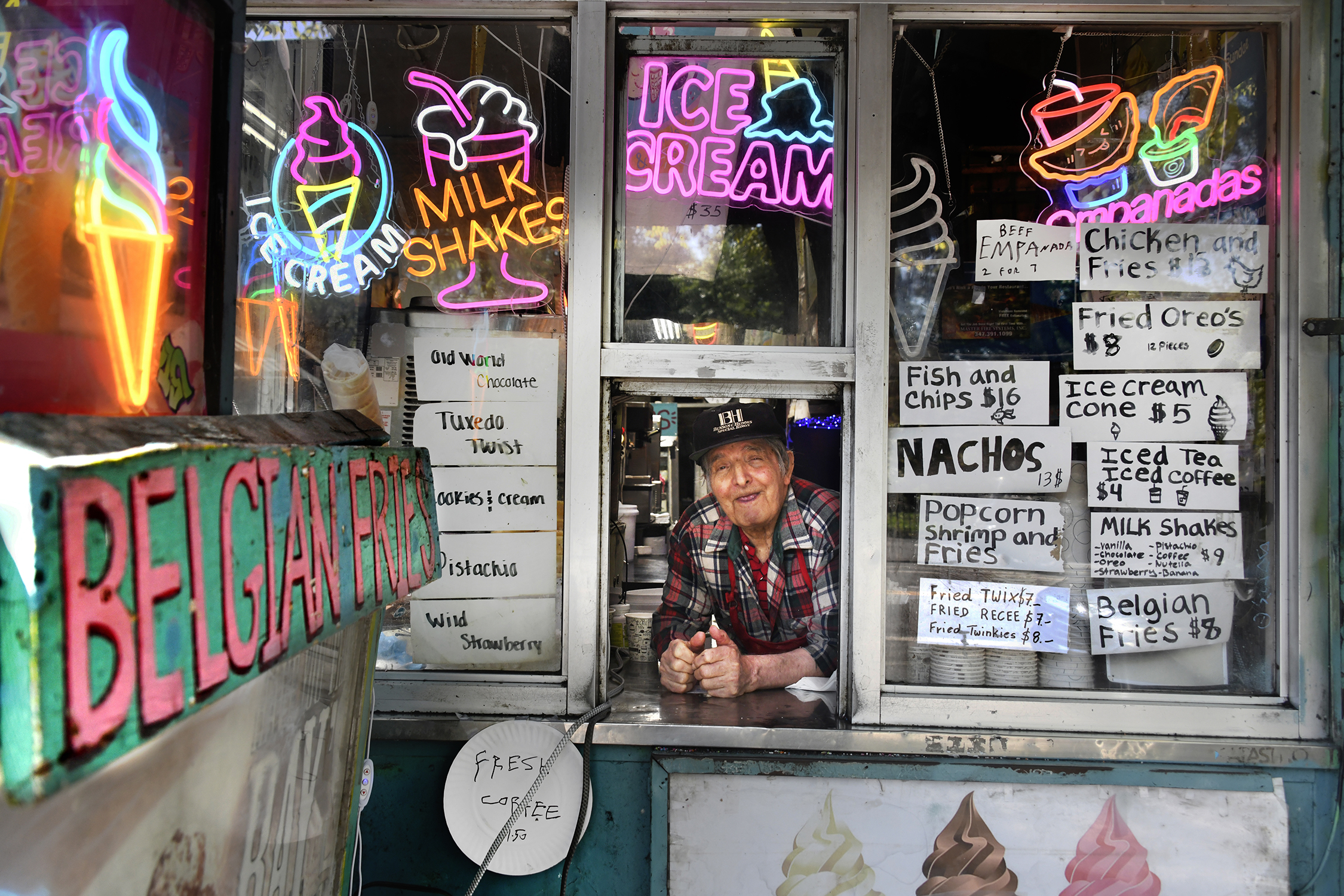 Ray Alvarez , 91 years old, still working the night shift at his shop