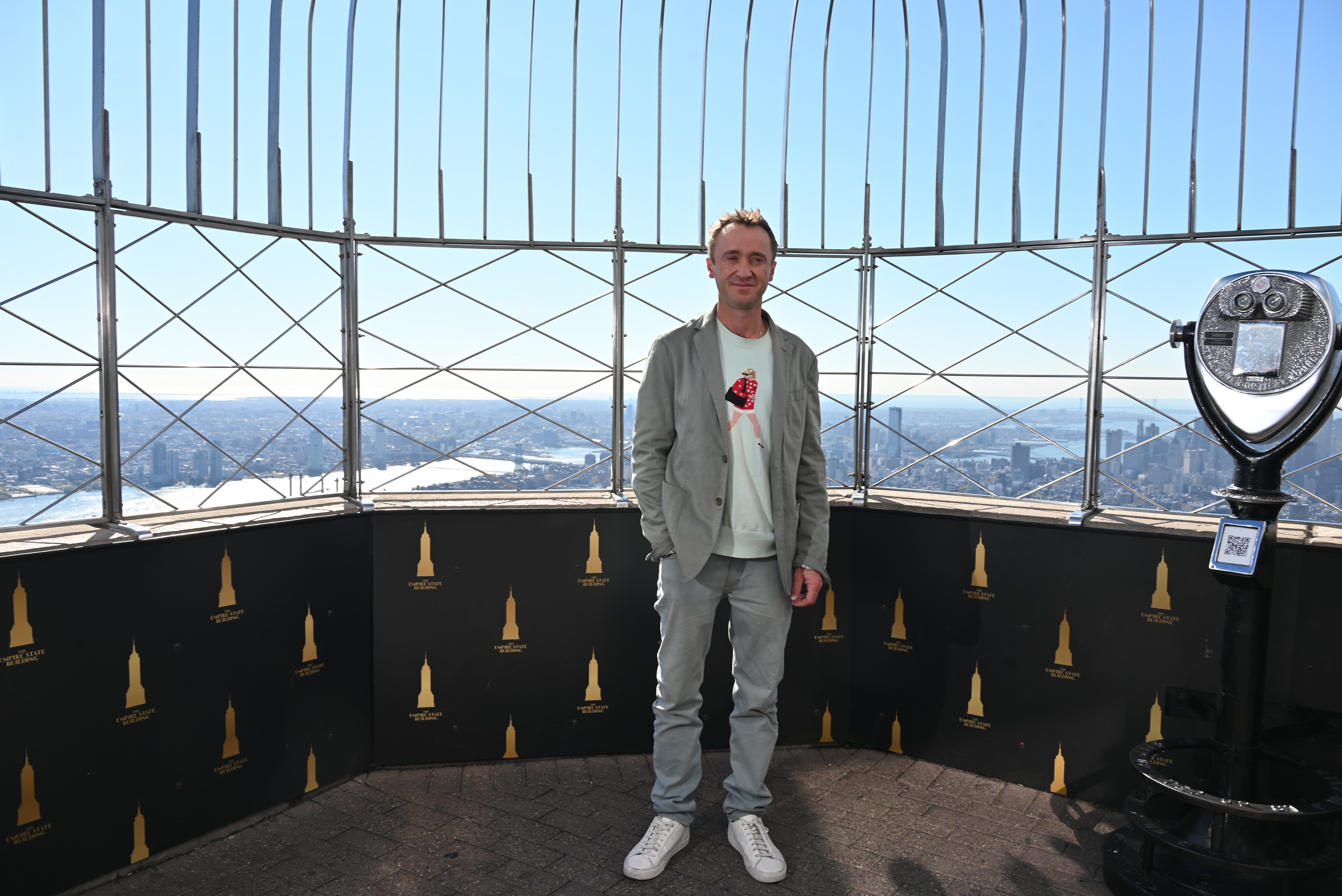 Tom Felton at the Empire State Building.