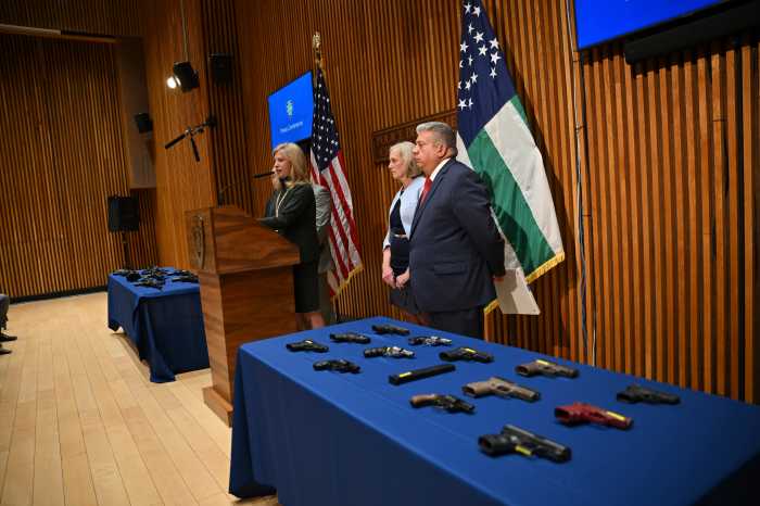 Police Commissioner Tisch said more than 26 undercover buys resulted in the seizure of 10 semi-automatic handguns, four revolvers, six long guns, and roughly 500 grams of crack cocaine