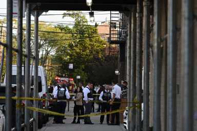 NYPD Officers and NYPD Fire Marshals are investigating the fire and stabbing at 45-18 Smart Street.