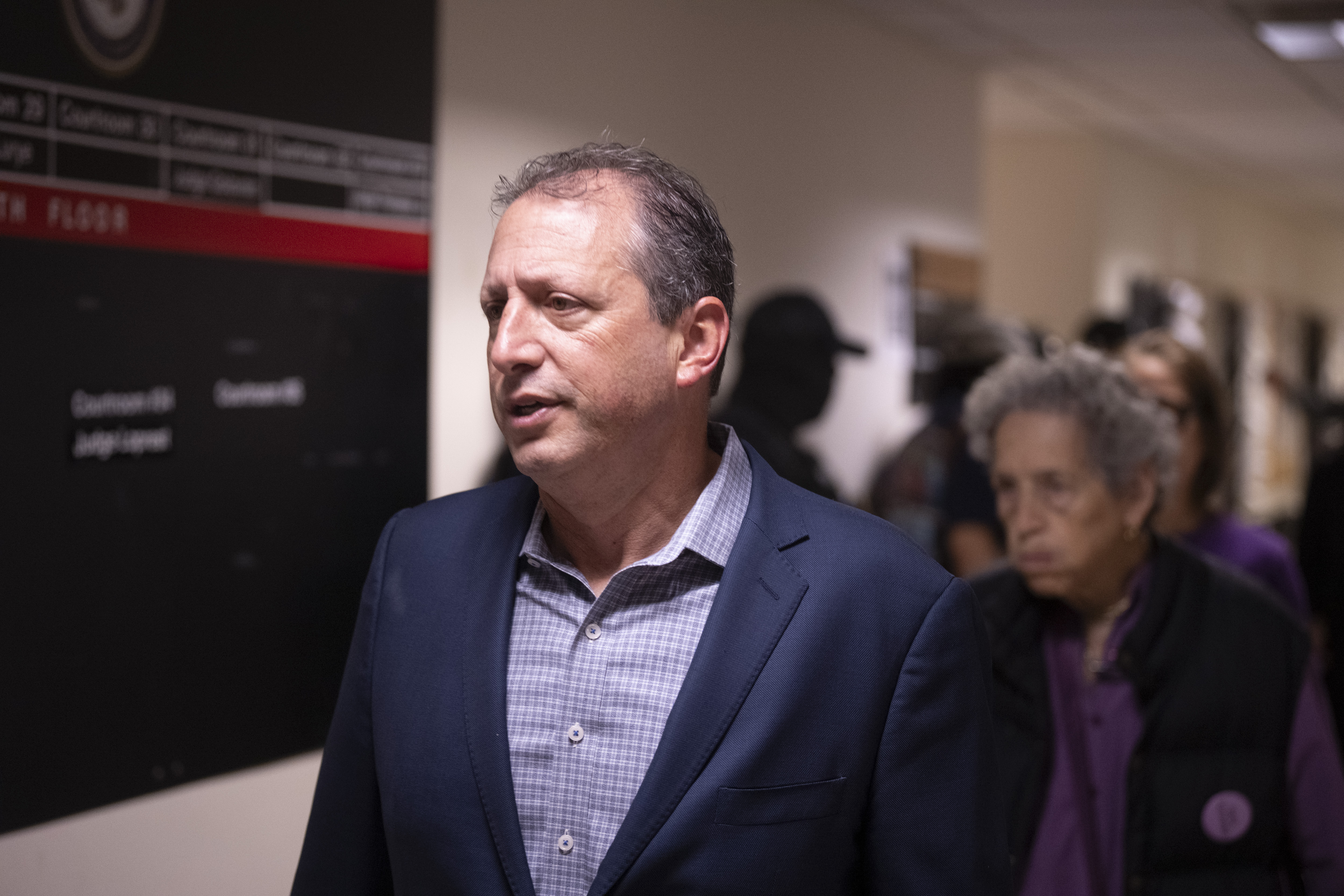 Comptroller Brad Lander stopped by to bear witness after a case earlier in the week ended with negative results.