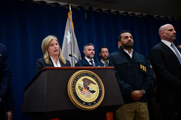 Feds unveil sweeping indictments linking NBA figures and mob families to illegal gambling schemes 5 NYPD Commissioner Jessica S. Tisch speaks during Thursday's press conference related to arrests of NBA players and coaches for illegal gambling schemes, at the U.S. Attorney's Office in Brooklyn