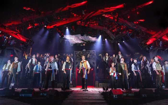 Enjolras (James D. Gish) and Ensemble - Original World Tour Company of "Les Miserables"