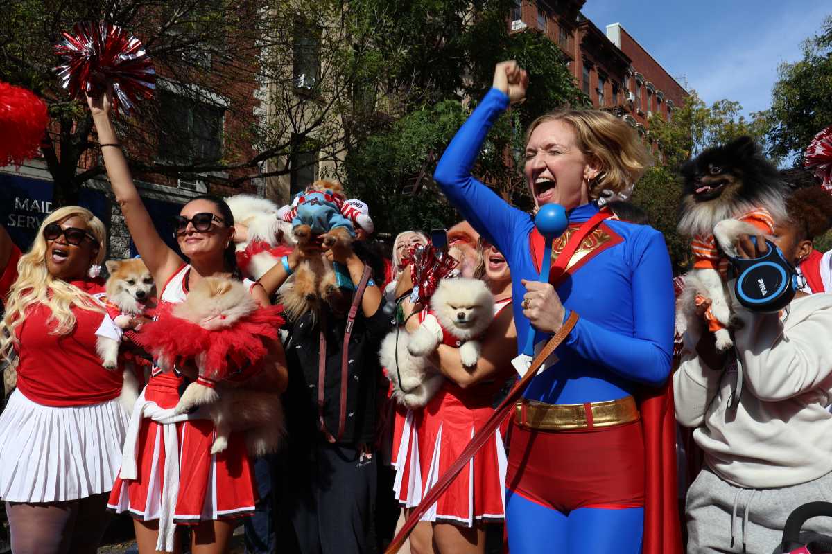 What the dogs wore to the 35th Tompkins Square Halloween Dog Parade 1 Founder of NY Dog Parade Fern Watt at the Tompkins Square Halloween Dog Parade