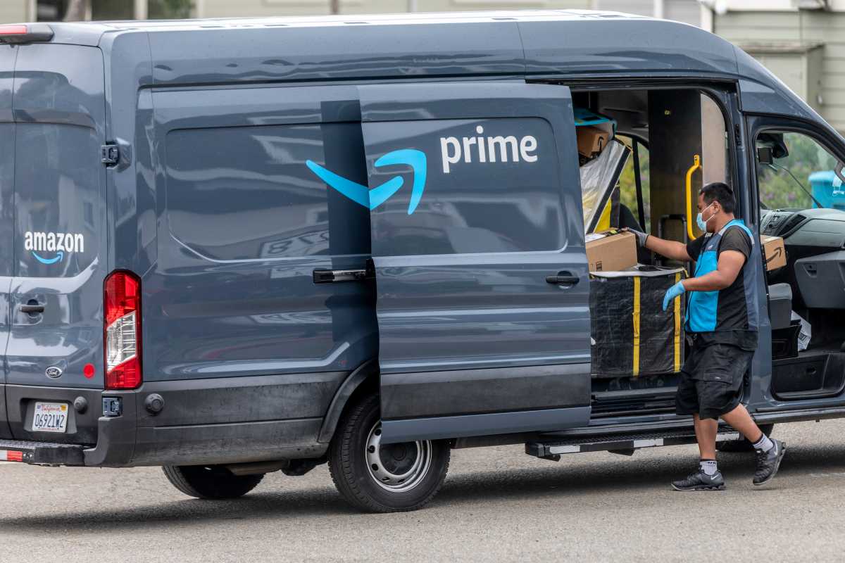 Amazon two-day delivery worker