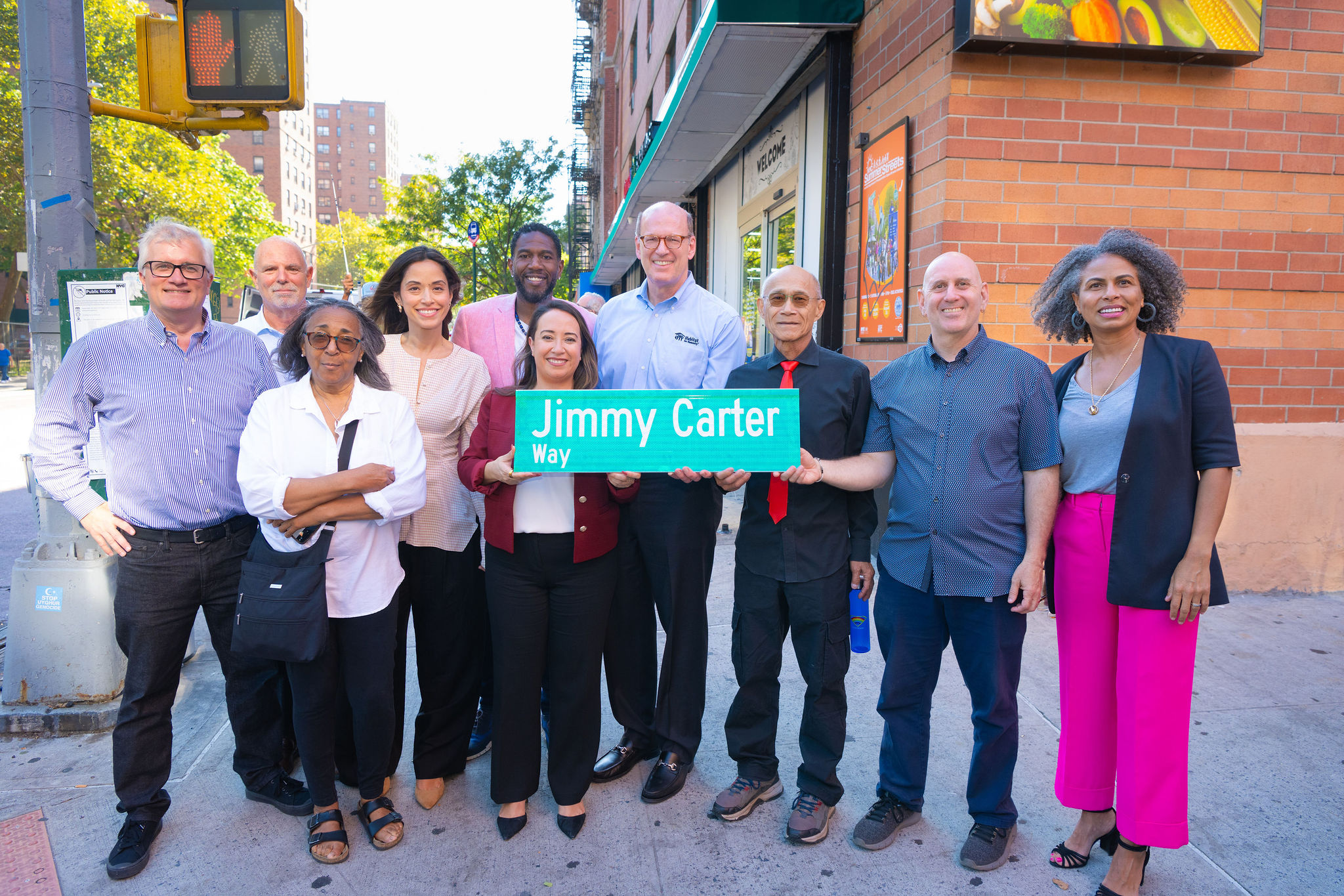 Alphabet City intersection co-named to honor President Jimmy Carter's work with Habitat for Humanity 3 An intersection in Manhattan was co-named for the late president Jimmy Carter.