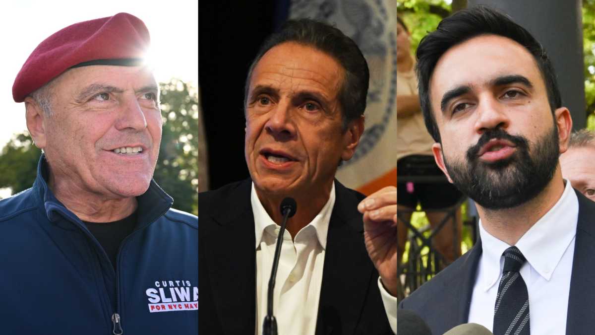 Curtis Sliwa, Andrew Cuomo, Zohran Mamdani