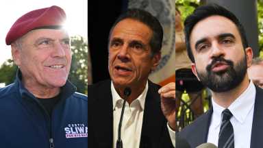 Curtis Sliwa, Andrew Cuomo, Zohran Mamdani