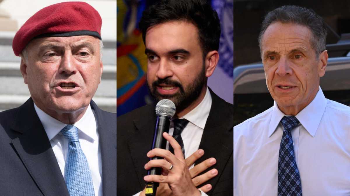 NYC mayor's race candidates curtis sliwa, zohran mamdani and andrew cuomo
