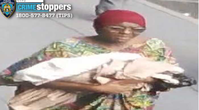 The NYPD released this image of a woman they say they want to question after a newborn baby girl was found abandoned inside Penn Station on Oct. 20