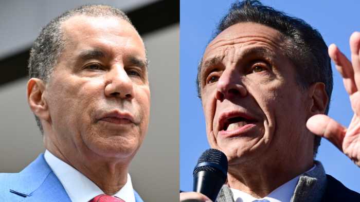 Former governors David Paterson and Andrew Cuomo