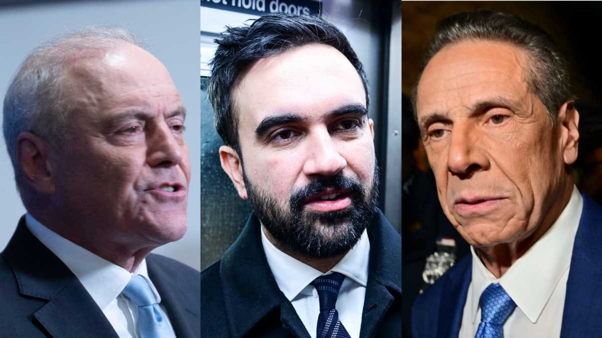 Mayor candidates curtis sliwa zohran mamdani and andrew cuomo