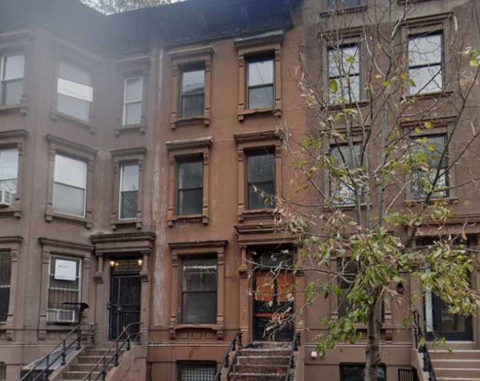 The Marrero family's brownstone pictured in 2022.