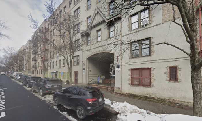 A view of 115 East Mosholu Parkway North in the Norwood section of the Bronx, where police discovered a 53-year-old woman dead inside her apartment on Oct. 23