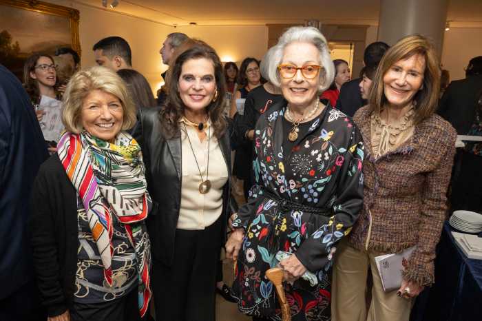 Wendy Moonan, Sylvia Hemingway, Barbara Tober and Lee Fryd attend Musical Bodies at The Metropolitan Museum of Art on October 14, 2025 in New York.