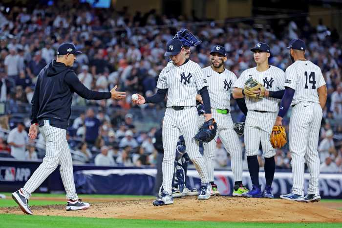 Aaron Boone Luke Weaver Yankees Red Sox AL Wild Card Game 1