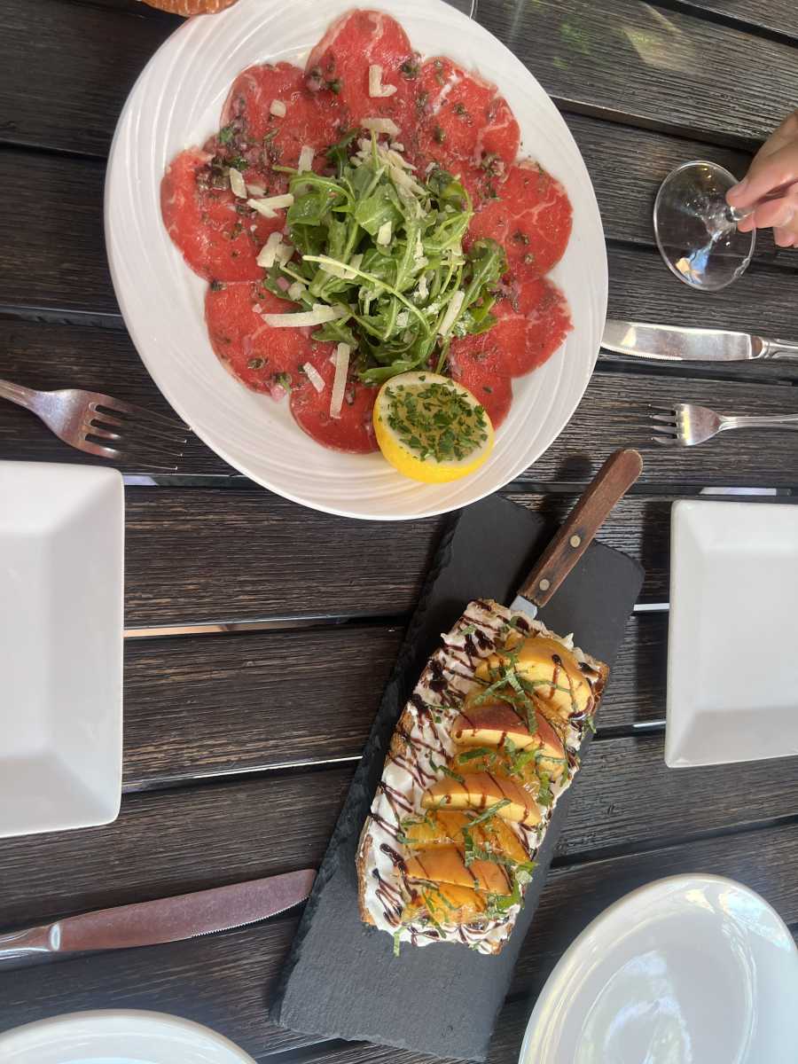 Bella Luna: A classic restaurant worth craving on the Upper West Side 2 Plate of Beef carpaccio at Bella Luna restaurant