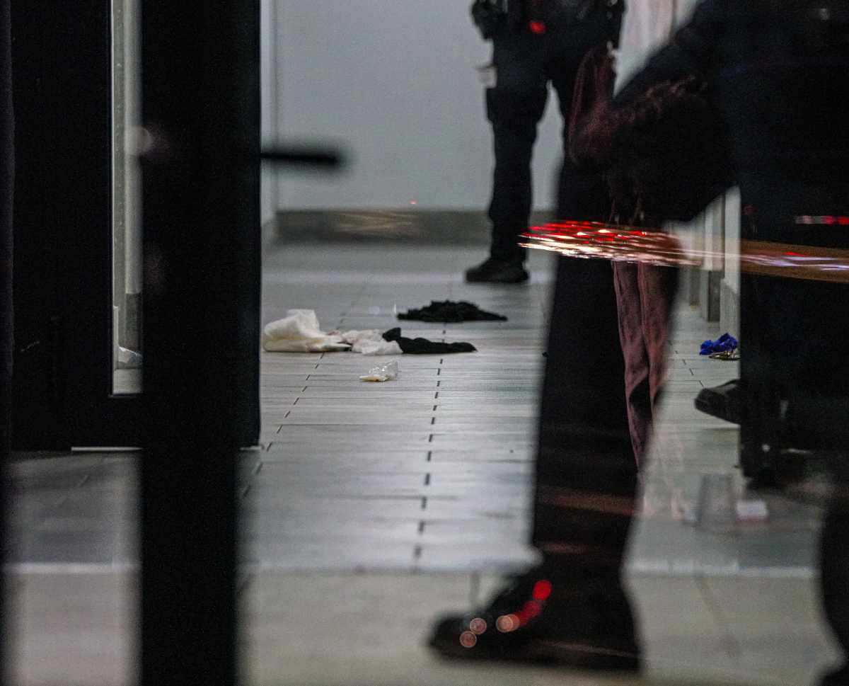 debris found at Bronx building where cop was shot