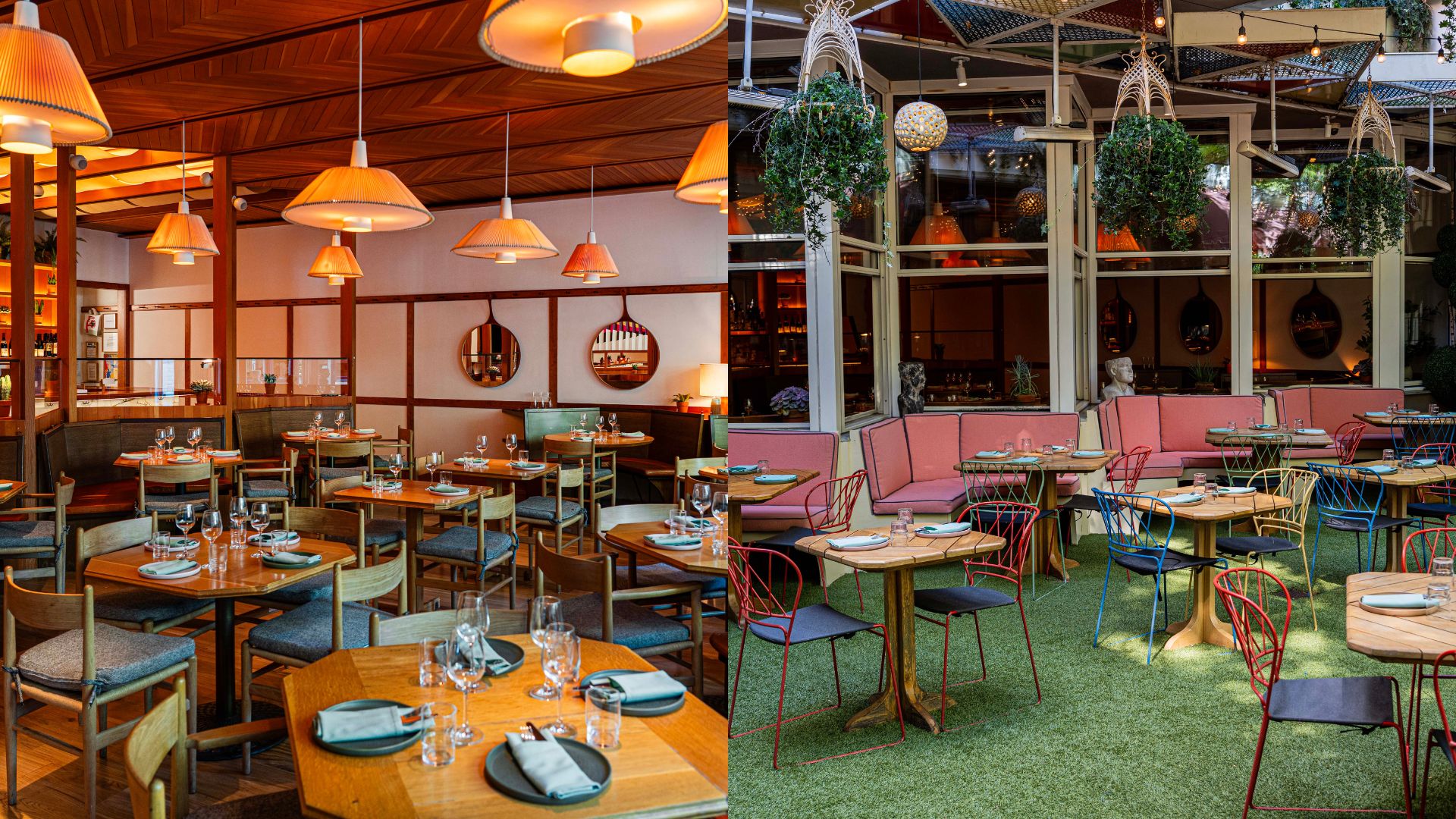 Cuna has indoor and outdoor seating options.