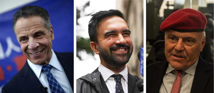 NYC Mayor's Race candidates Andrew Cuomo, Zohran Mamdani and Curtis Sliwa