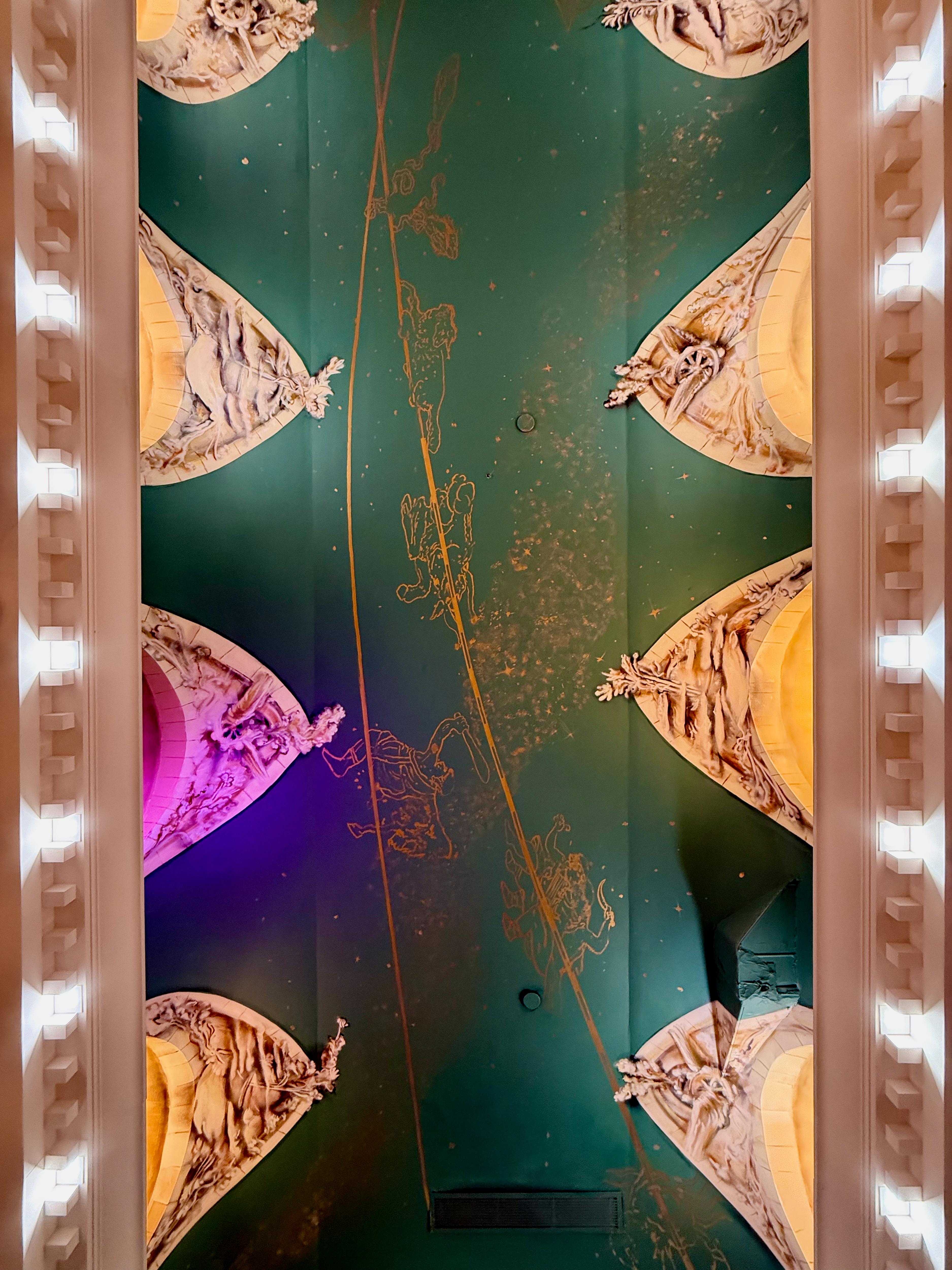 A replica of Grand Central's ceiling is recreated at the Midtown NYC BUD store.