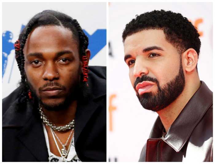 FILE PHOTO: Combination photo of Rappers Kendrick Lamar and Drake