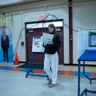 VOTE TODAY! Polls are now open in pivotal NYC Mayor's Race between Zohran Mamdani, Andrew Cuomo and Curtis Sliwa 2 A woman casts her ballot during early voting in Brooklyn on Oct. 25, 2025.