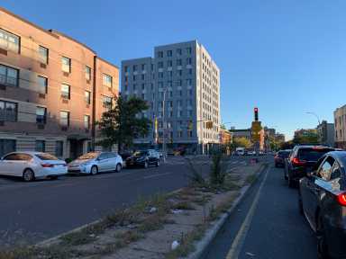 buildings in East New York during the day
