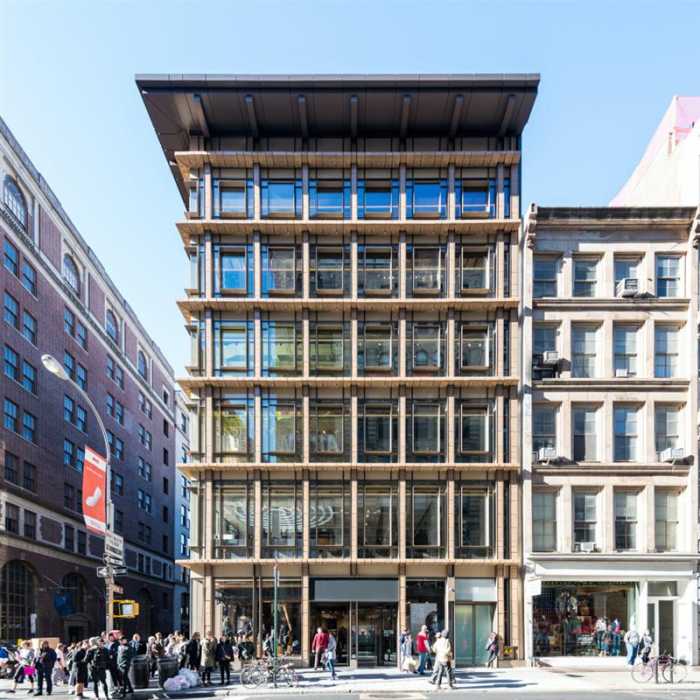 The former Nike outlet at 529 Broadway in SoHo, where IKEA plans to open its second Manhattan store. Ingka Investments purchased the building for $213 million.