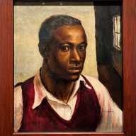 John Wilson at The Met: Witnessing humanity and defying erasure through his canvas 14 "Self Portrait" by John Wilson, 1943