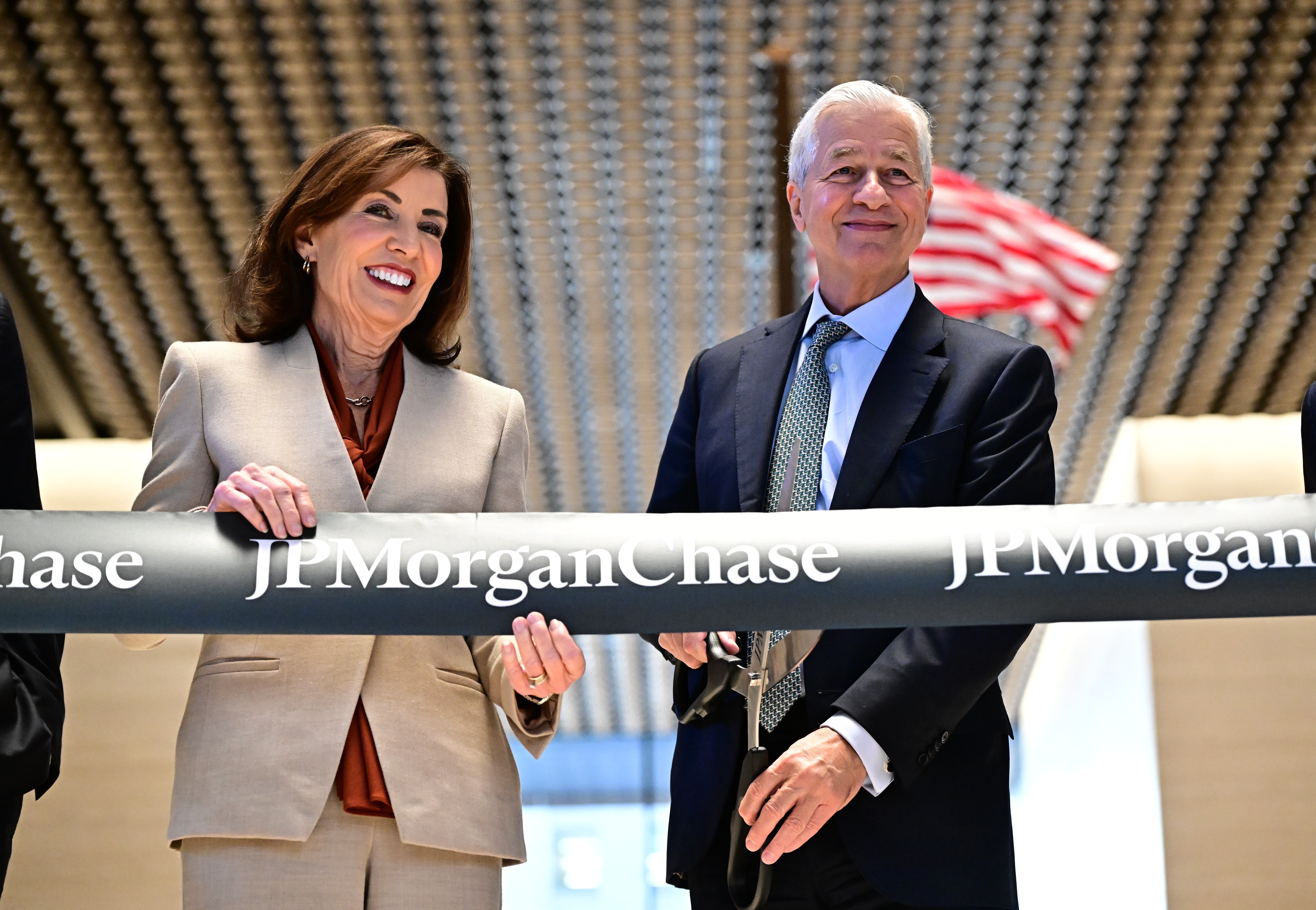 Gov. Kathy Hochul and Jamie Dimon