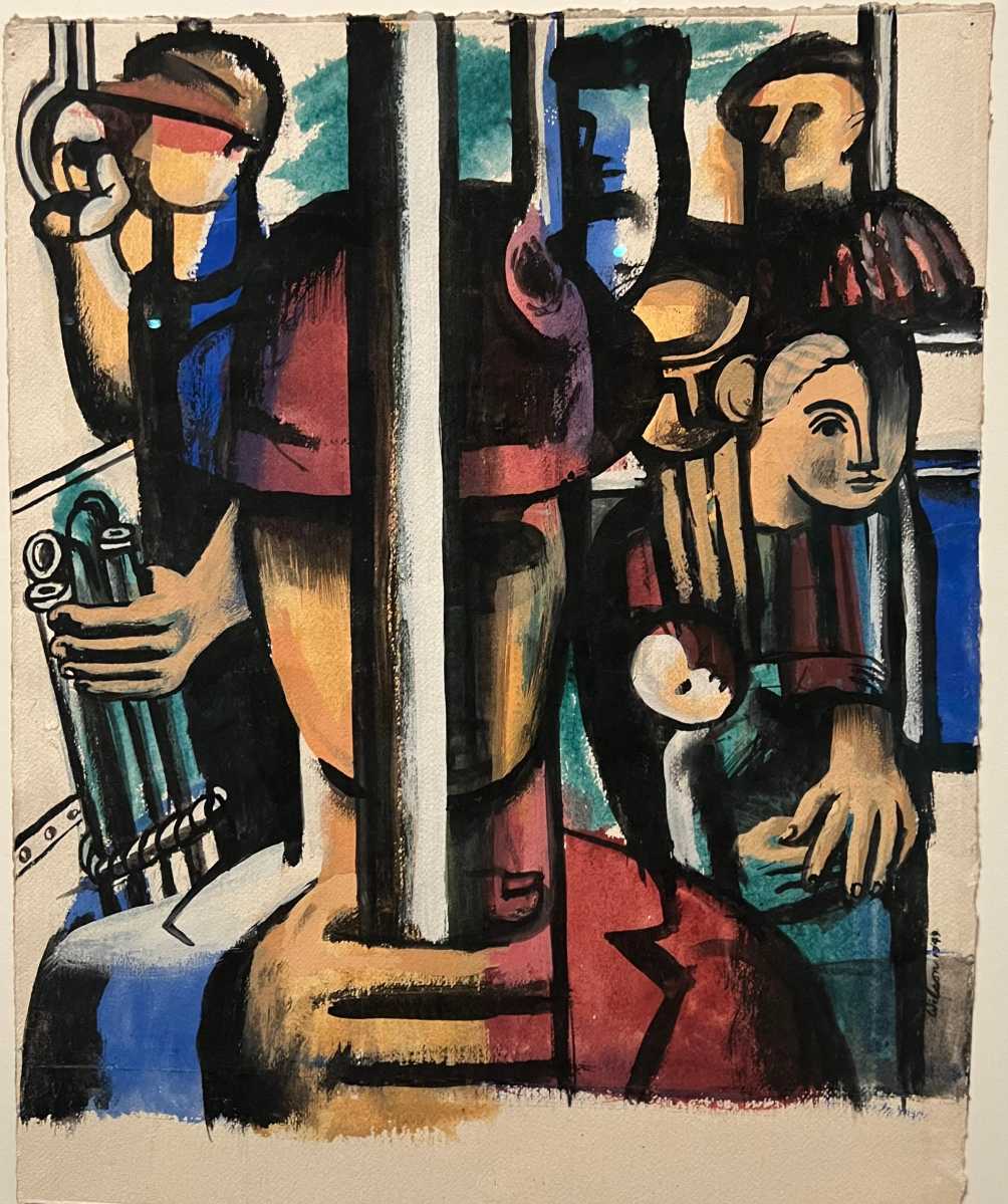 John Wilson at The Met: Witnessing humanity and defying erasure through his canvas 4 "Le Metro" by John Wilson, 1949