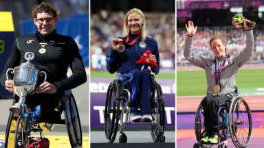 Daniel Romanchuk, Susannah Scaroni and Tatyana McFadden