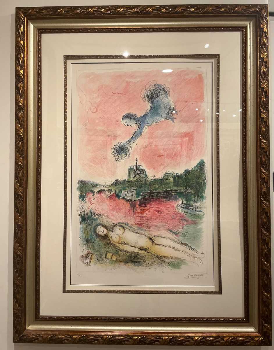 "Vue Sur Notre Dame" by Marc Chagall