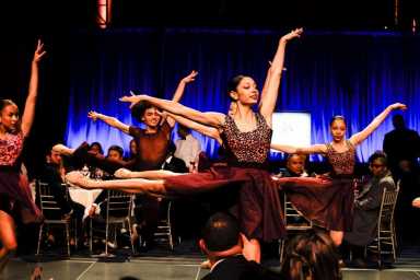 Dancers at the Cristian Rivera Foundation Gala raising money for DIPG research.