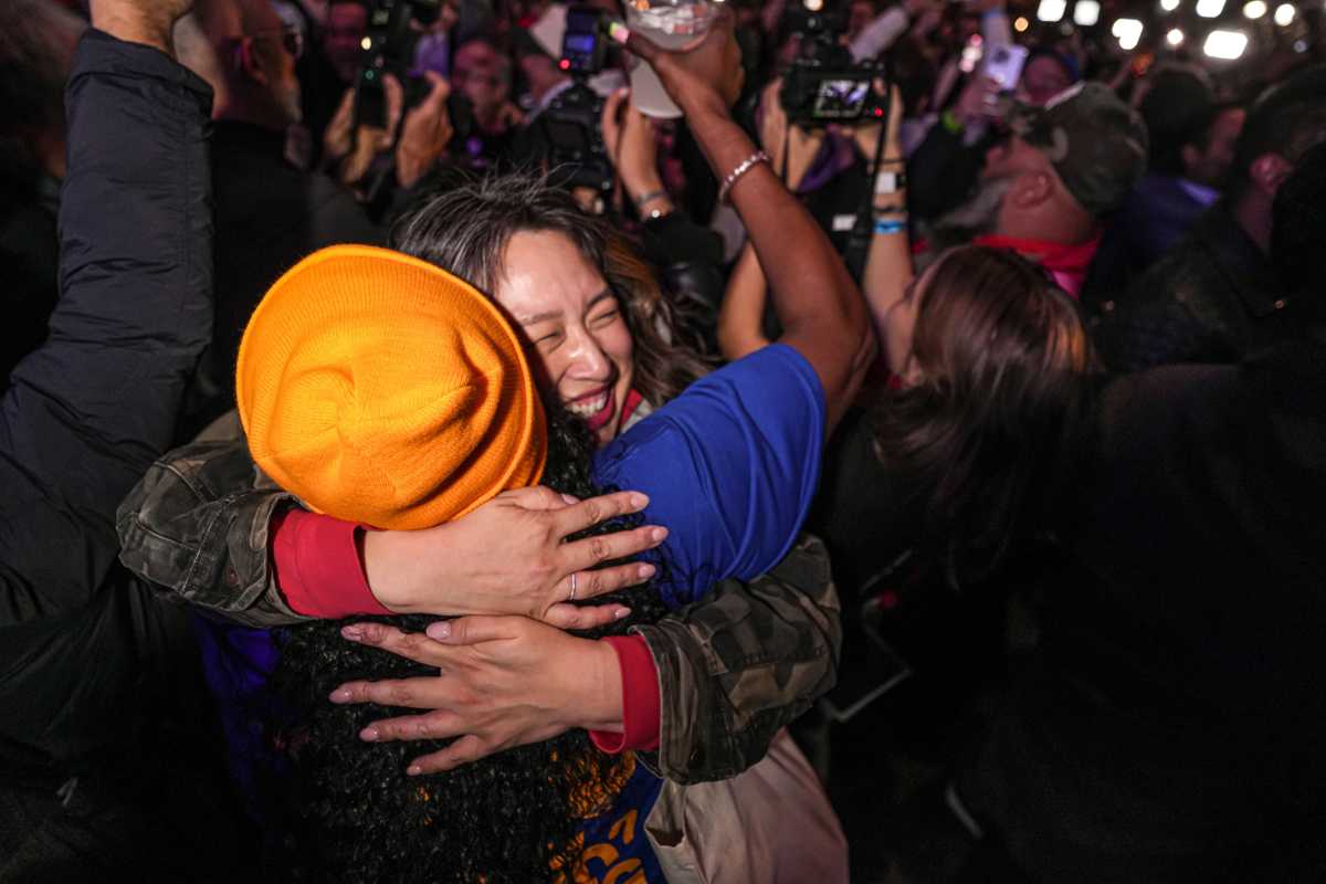 MAMDANI WINS NYC MAYOR'S RACE: Queens Assembly member projected to become first Muslim mayor in city history 2 Mamdani supporters celebrate his victory