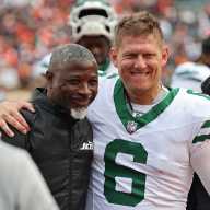 Question marks galore for Jets heading into Week 10 7 Aaron Glenn Jets post win Bengals