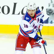 How can the New York Rangers fix their struggling power play? 12 New York Rangers left wing Artemi Panarin (10) skates during the warmup period against the Calgary Flames at Scotiabank Saddledome.