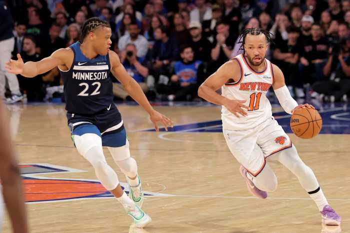 Three takeaways after Knicks defeat Minnesota, extend winning streak to three 1 Nov 5, 2025; New York, New York, USA; New York Knicks guard Jalen Brunson (11) controls the ball against Minnesota Timberwolves guard Jaylen Clark (22) during the third quarter at Madison Square Garden.