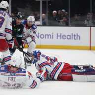 Rangers owe Jonathan Quick an apology after loss to Mammoth, losing streak hits 4 9 Jonathan Quick Rangers Mammoth diving save