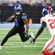 Giants blow another 4th-quarter lead, lose in OT to Gibbs, Lions 8 Jahmyr Gibbs Lions Giants