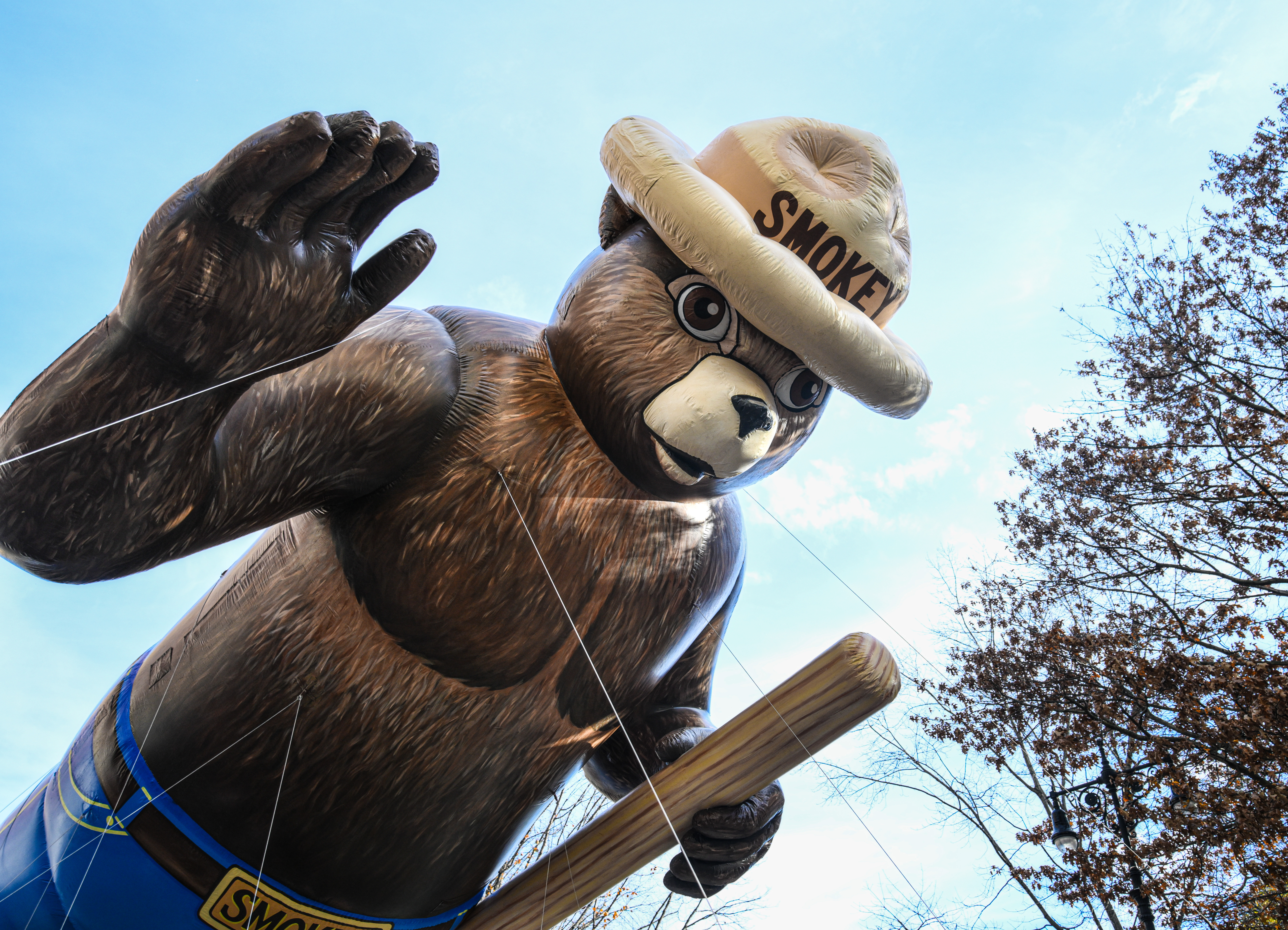 Smokey the Bear at the Macy's Thanksgiving Day Parade.