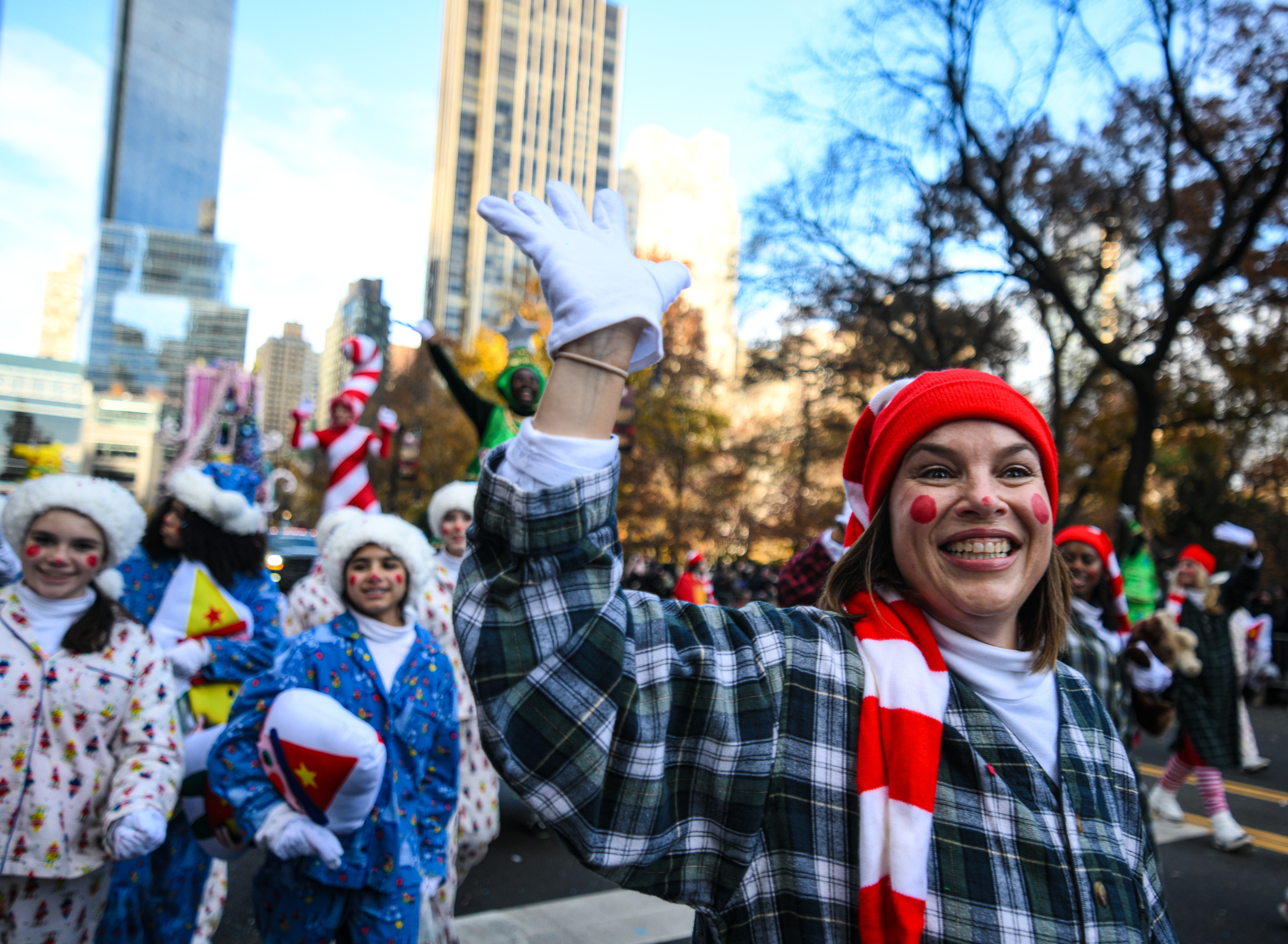 Thousands of volunteers participated in the parade.