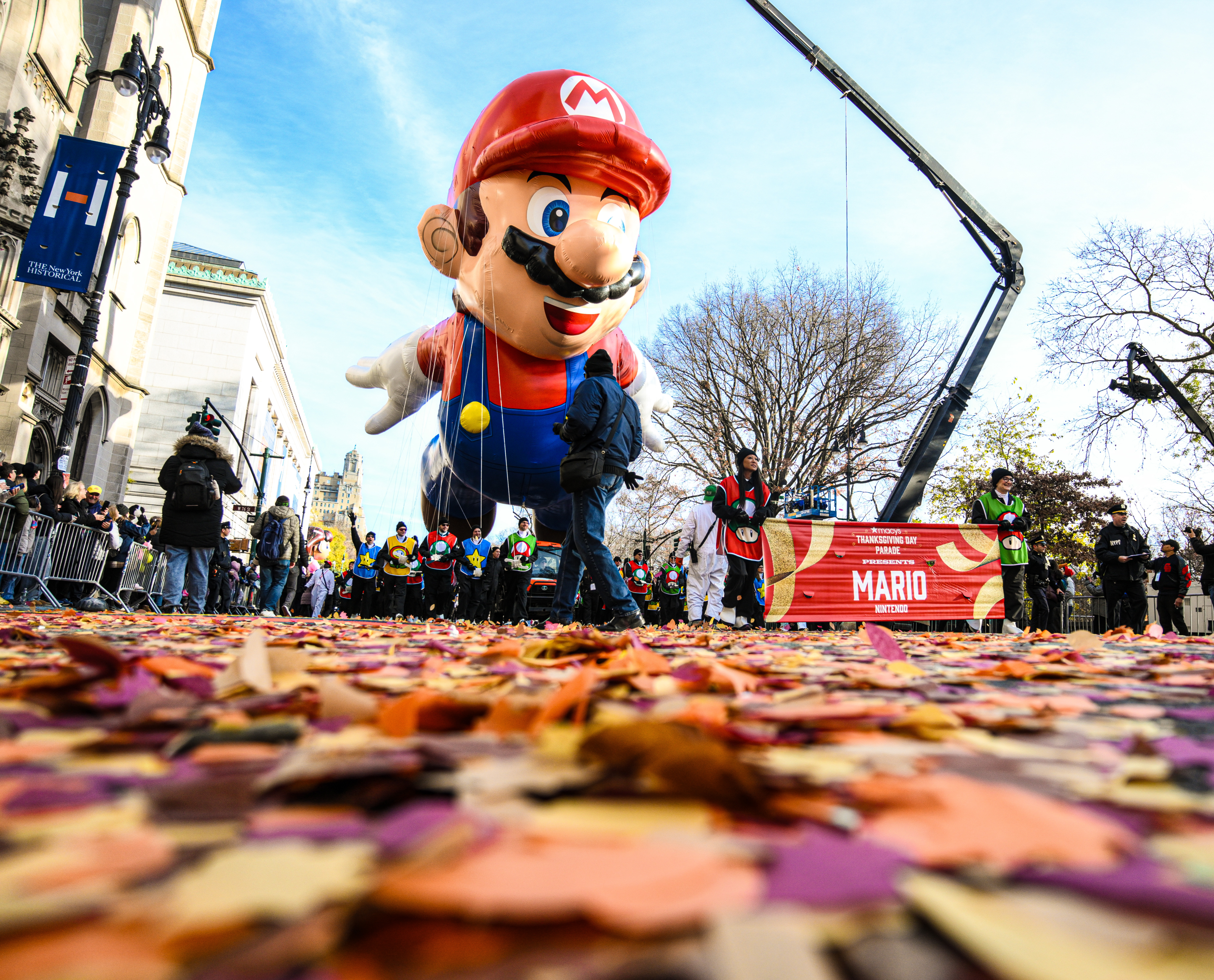 Mario joined the Macy's Thanksgiving Day Parade balloon lineup this year.