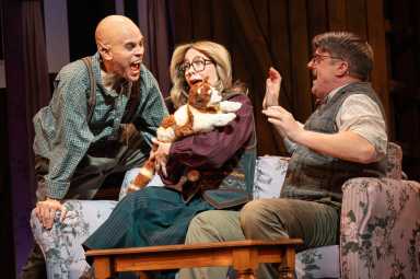 Still a gleefully chaotic mix of camp, horror, rock opera, and satire, “Bat Boy: The Musical” has returned—bigger, louder, and, unfortunately, less effective.